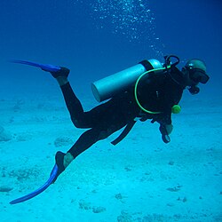 diving